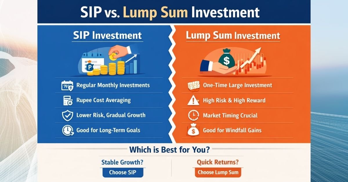 SIP vs lump sum investment comparison in mutual funds